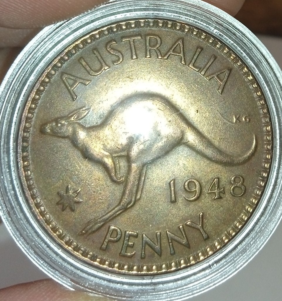 1 penny 1948 Australie - magnifique à unc, Timbres & Monnaies, Envoi, Monnaie en vrac
