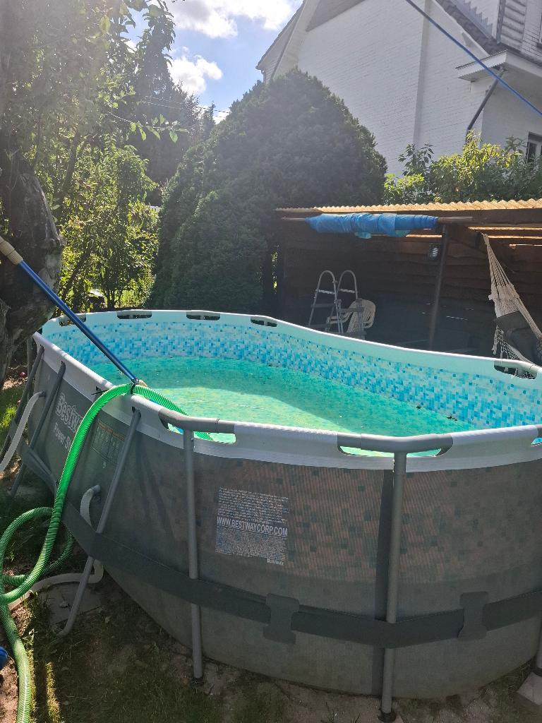 piscines, Tuin en Terras, Zwembaden, Gebruikt, Opzetzwembad, 80 tot 120 cm, 400 cm of meer, 200 tot 300 cm, Ovaal, Ophalen