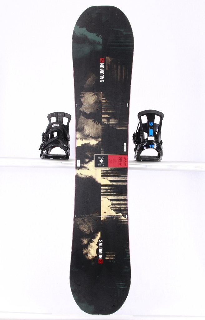 150 cm snowboard SALOMON WILD CARD, Black/red, FLAT/rocker, Sport en Fitness, Verzenden, Gebruikt, Board