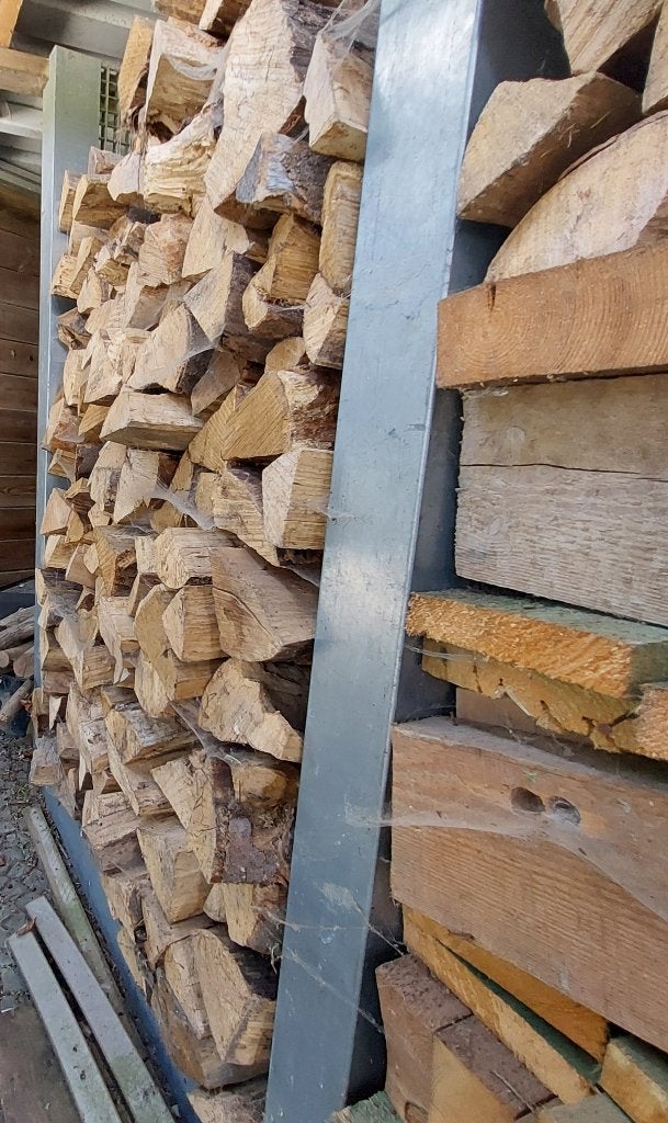 Brandhout 1. gemengd eik & beuk +  2. extra, 3 tot 6 m³, Ophalen, Beukenhout, Blokken