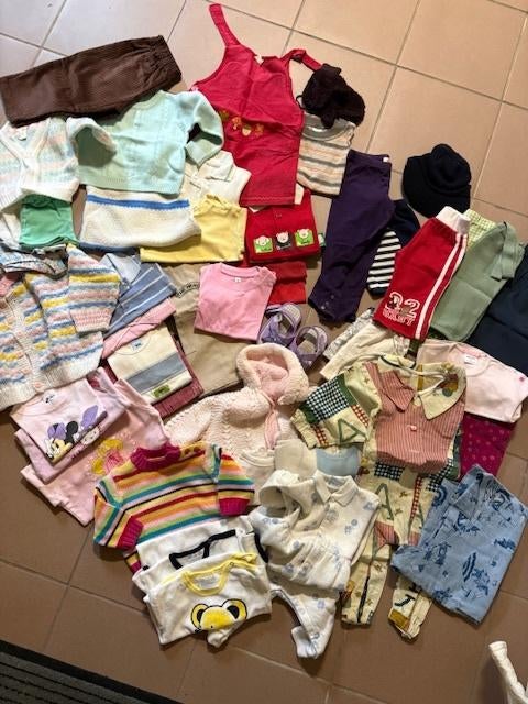 46 stuks retro/vintage kledij vanaf geboorte, Kinderen en Baby's, Ophalen of Verzenden, Zo goed als nieuw, Maat 50