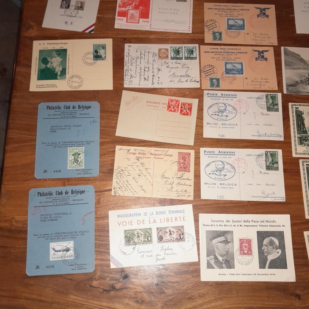 Oude postkaarten postzegels, Ophalen of Verzenden