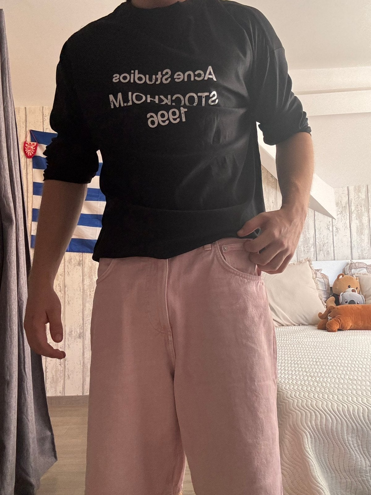 Tshirt Longues manches Acne Studios S ou M, Enlèvement ou Envoi, Comme neuf, Taille 36 (S), Noir