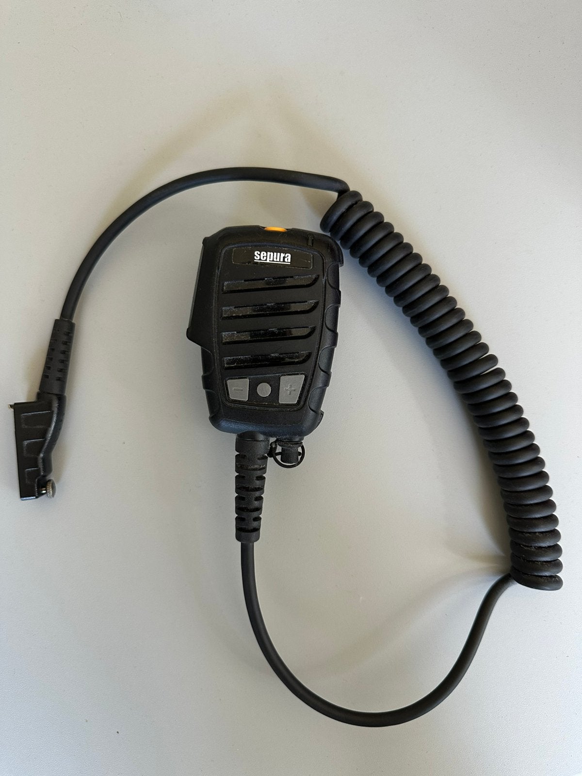 Sepura draadloze microfoon met afstandsbediening, Ophalen of Verzenden, Gebruikt, Met broekklem