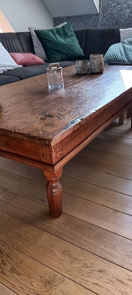 Salon tafel, Gebruikt, Eikenhout, 50 tot 100 cm, 150 tot 200 cm