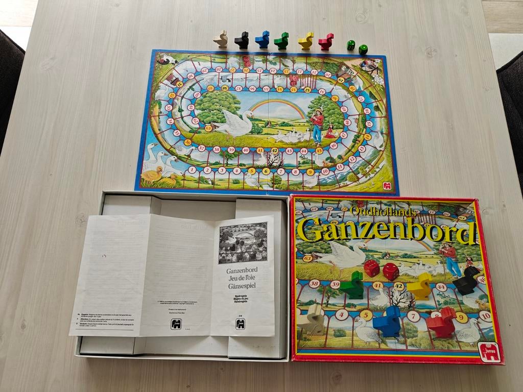 Jumbo - vintage Oudhollands ganzenbord, Ophalen of Verzenden