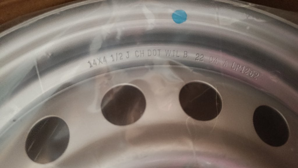 4 14 inch velgen van plaatstaal (nieuw, in de doos), Auto-onderdelen, Banden en Velgen, 14 inch, Velg(en), Nieuw, Ophalen