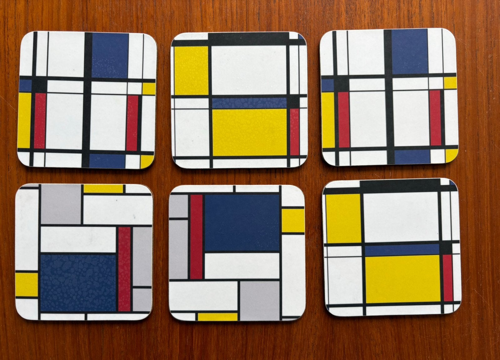 Set van 6 vintage Castle Melamine onderzetters, Ophalen of Verzenden