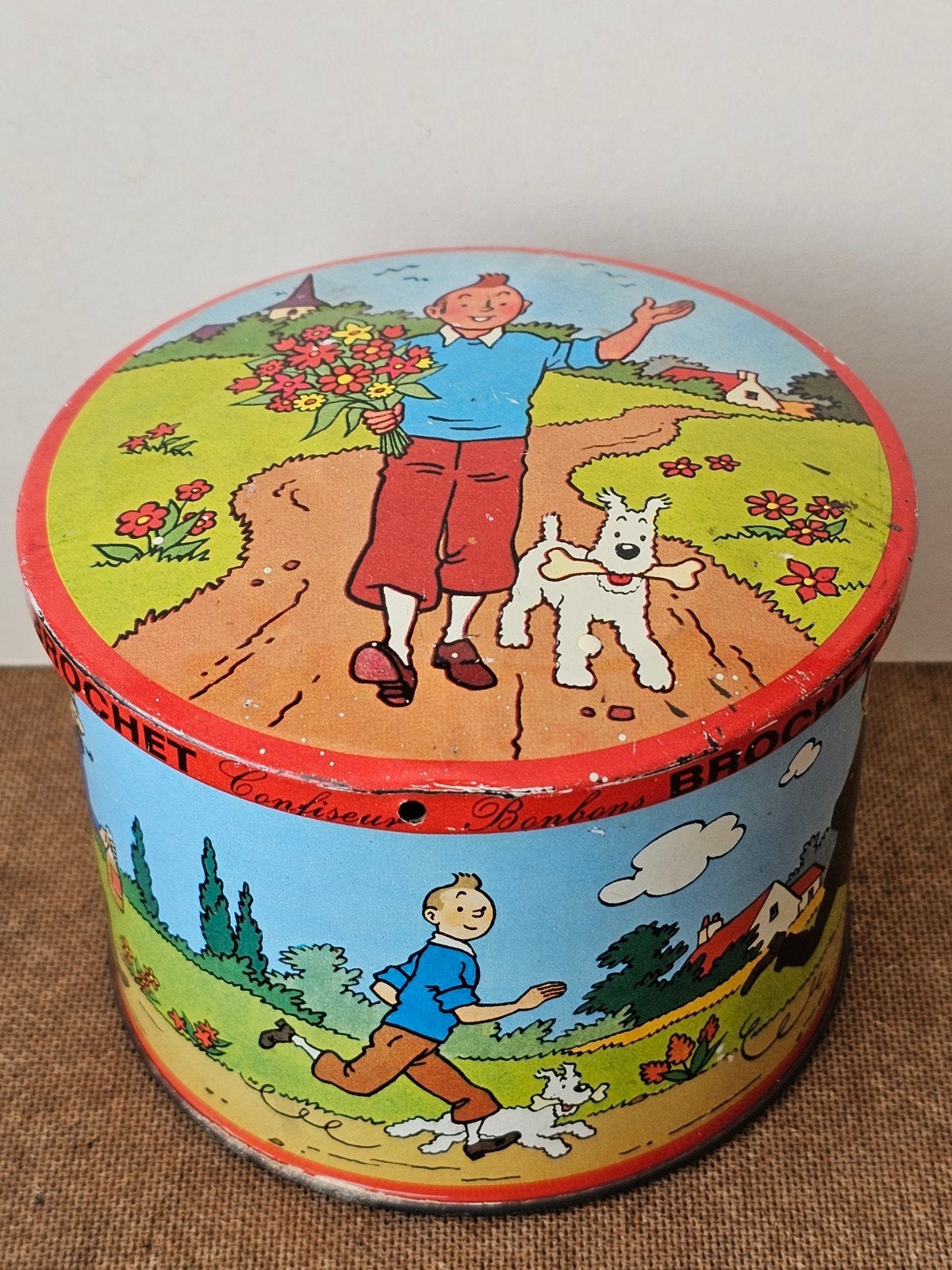 Kuifje Blikken BonBon Doos 1966, Verzamelen, Ophalen of Verzenden, Kuifje