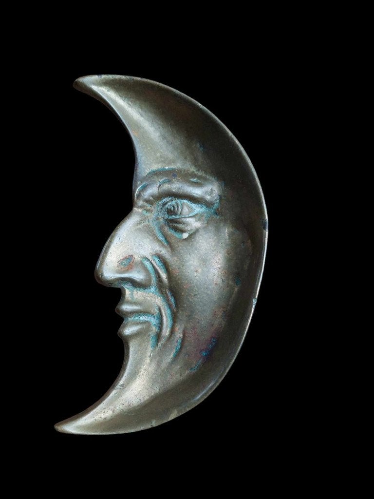vide-poches en forme de lune en bronze de 14,5cm, Antiquités & Art, Enlèvement