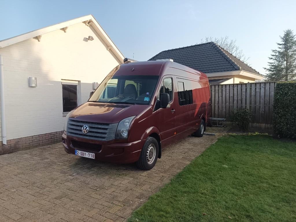 Volkswagen Crafter BusCamper 2012, Caravans en Kamperen, Mobilhomes, Chemisch toilet, Buscamper of Camperbus, Luifel, Particulier