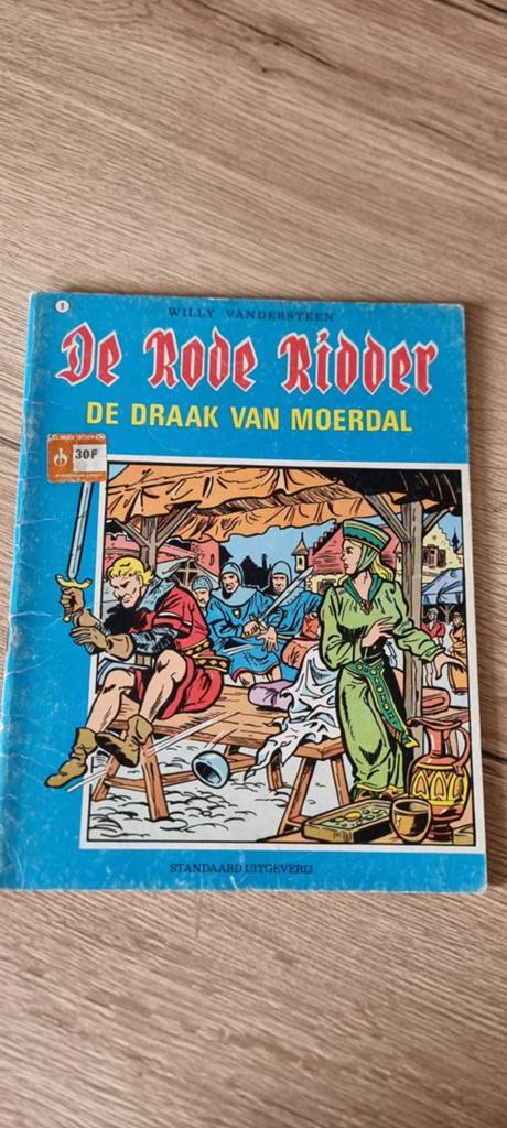 Strip De rode ridder - 9 De draak van Moerdal, Boeken, Stripverhalen, Gelezen, Eén stripboek, Ophalen of Verzenden