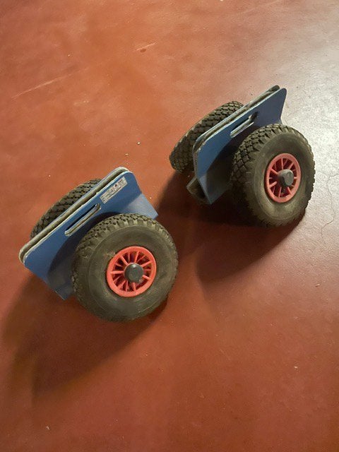 Fetra Platenrollers 4158 250kg Luchtbanden, Doe-het-zelf en Bouw, Transportwagens, Ophalen, Zo goed als nieuw