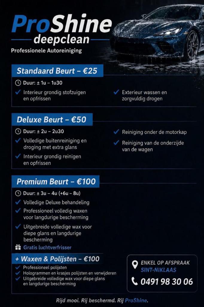 Proshine deapclean, Particulier, Te koop