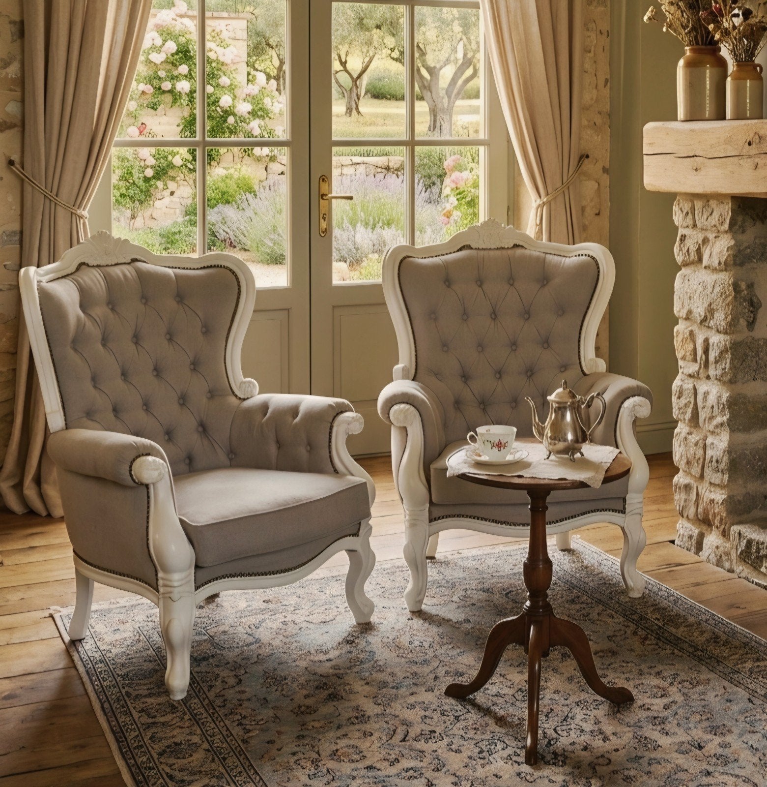 2 zeer mooi landelijke fauteuils, Enlèvement