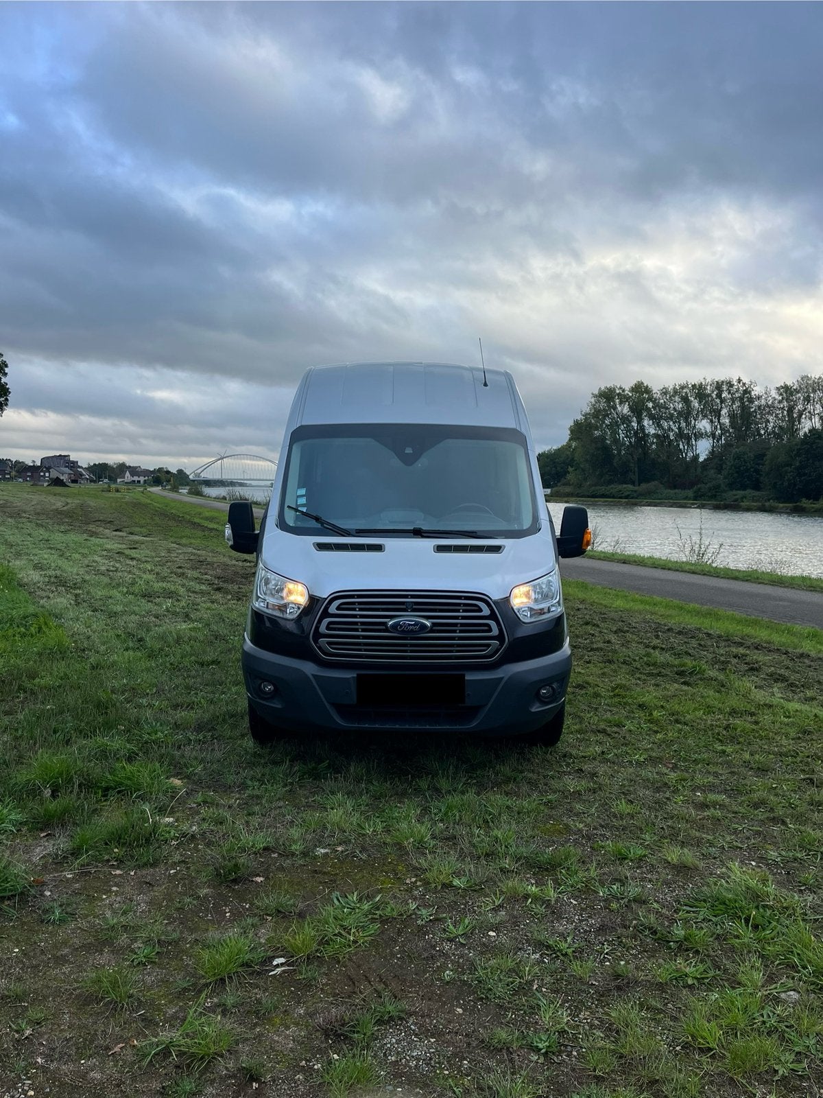 Ford Transit 2.2TDCI L4/H3 2015 dubbel Cabine 7PL 170000Km, Voorwielaandrijving, Euro 5, Stof, 117 kW