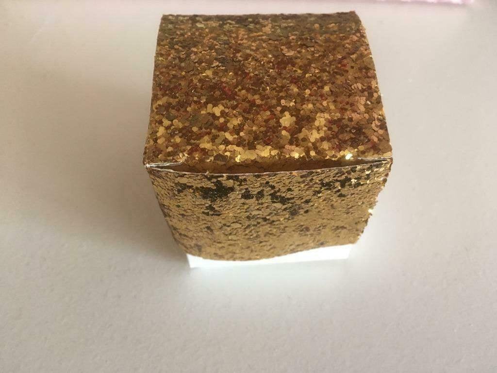 Glitter kubus doosjes UITVERKOOP, Ophalen of Verzenden, Nieuw, Kraamcadeau