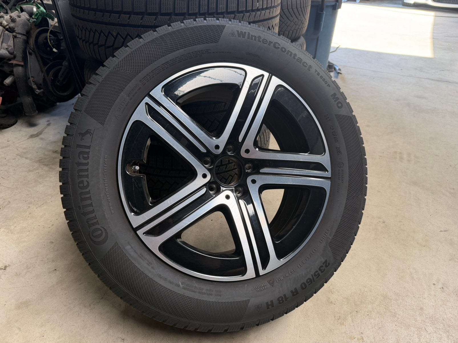 Mercedes GLC X254 C254 Velgen met winterbanden, Auto-onderdelen, Ophalen, 18 inch, Gebruikt, Winterbanden
