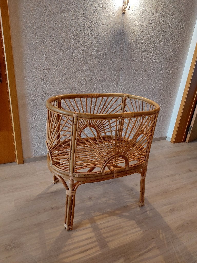 Magnifique berceau en rotin, Enfants & Bébés, Enlèvement, Comme neuf, Moins de 140 cm, Moins de 70 cm
