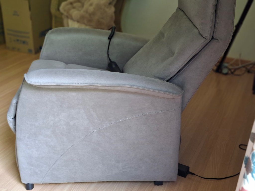 Lederen relax fauteuil, Ophalen, Zo goed als nieuw