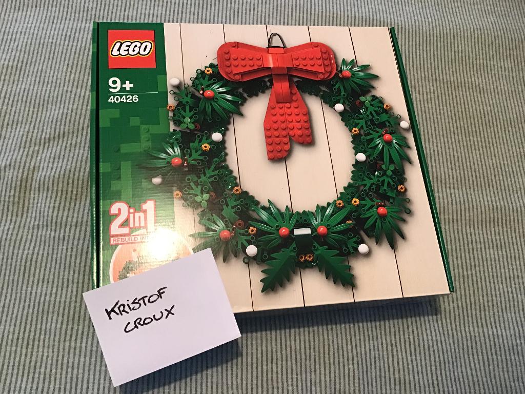 Te koop: Lego kerst - kerstkrans 40426 2 in 1 Nieuw., Ophalen of Verzenden, Compleet, Complete set, Lego