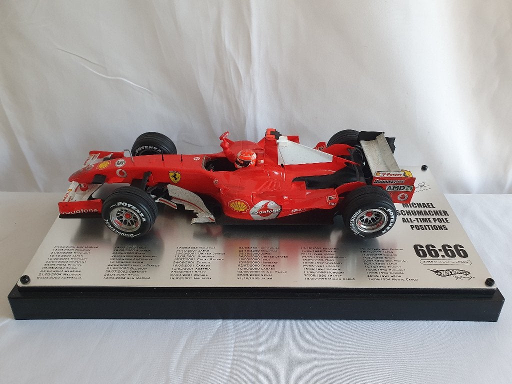 Michael Schumacher Ferrari 248 F1 San Marino 66th Pole 1:18, Hobby en Vrije tijd, Modelauto's | 1:18, Ophalen of Verzenden, Zo goed als nieuw