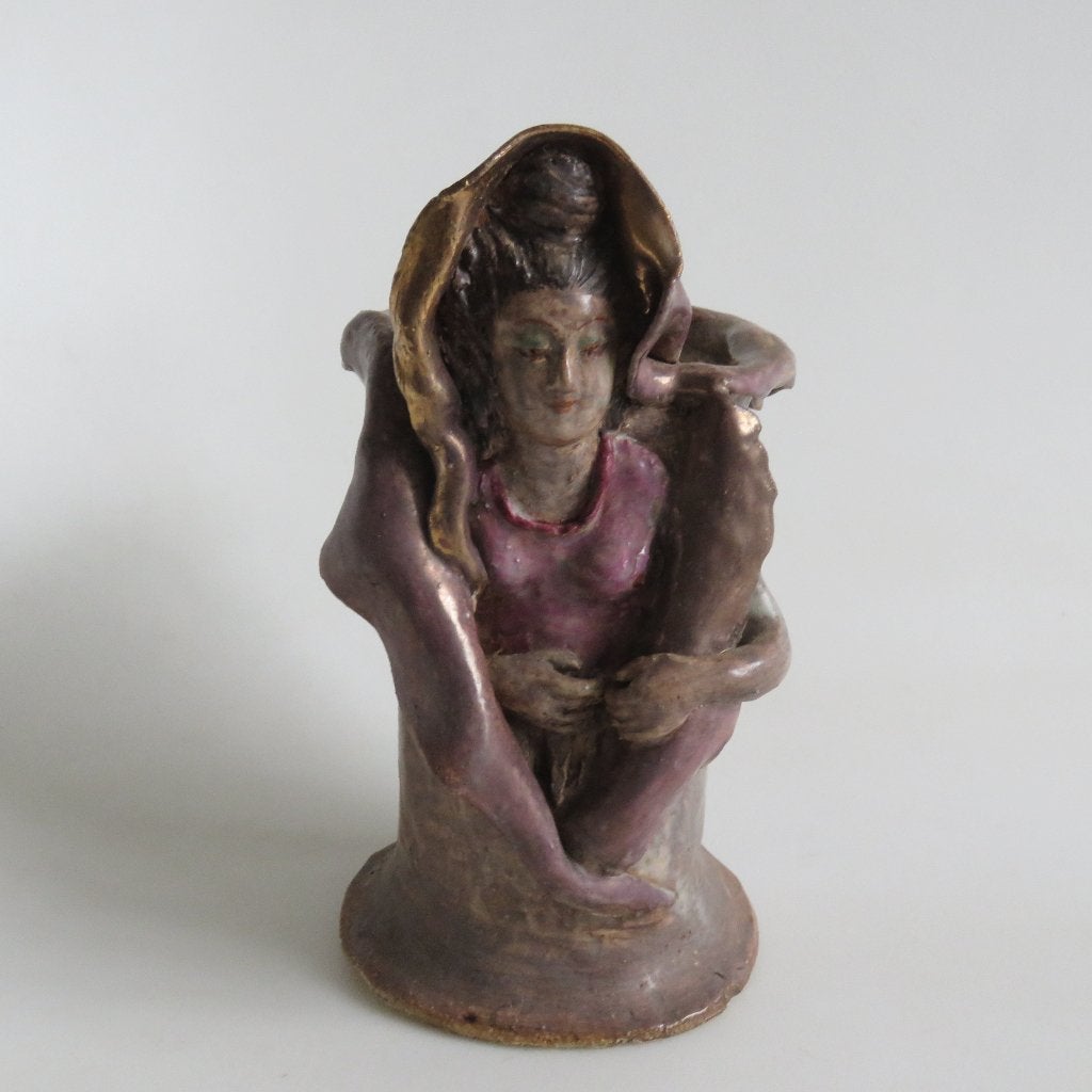 Vintage vaas C Kisch handgemaakt keramiek, Antiek en Kunst, Ophalen of Verzenden