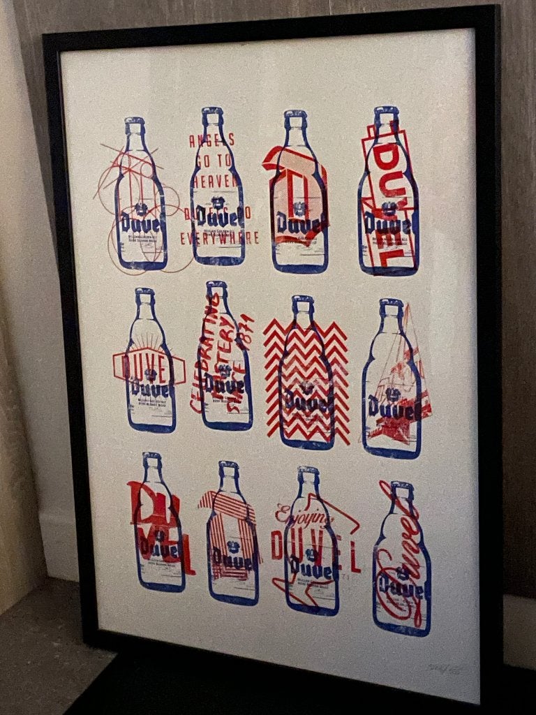 Kader duvel, Collections, Enlèvement ou Envoi, Comme neuf, Panneau, Plaque ou Plaquette publicitaire, Duvel