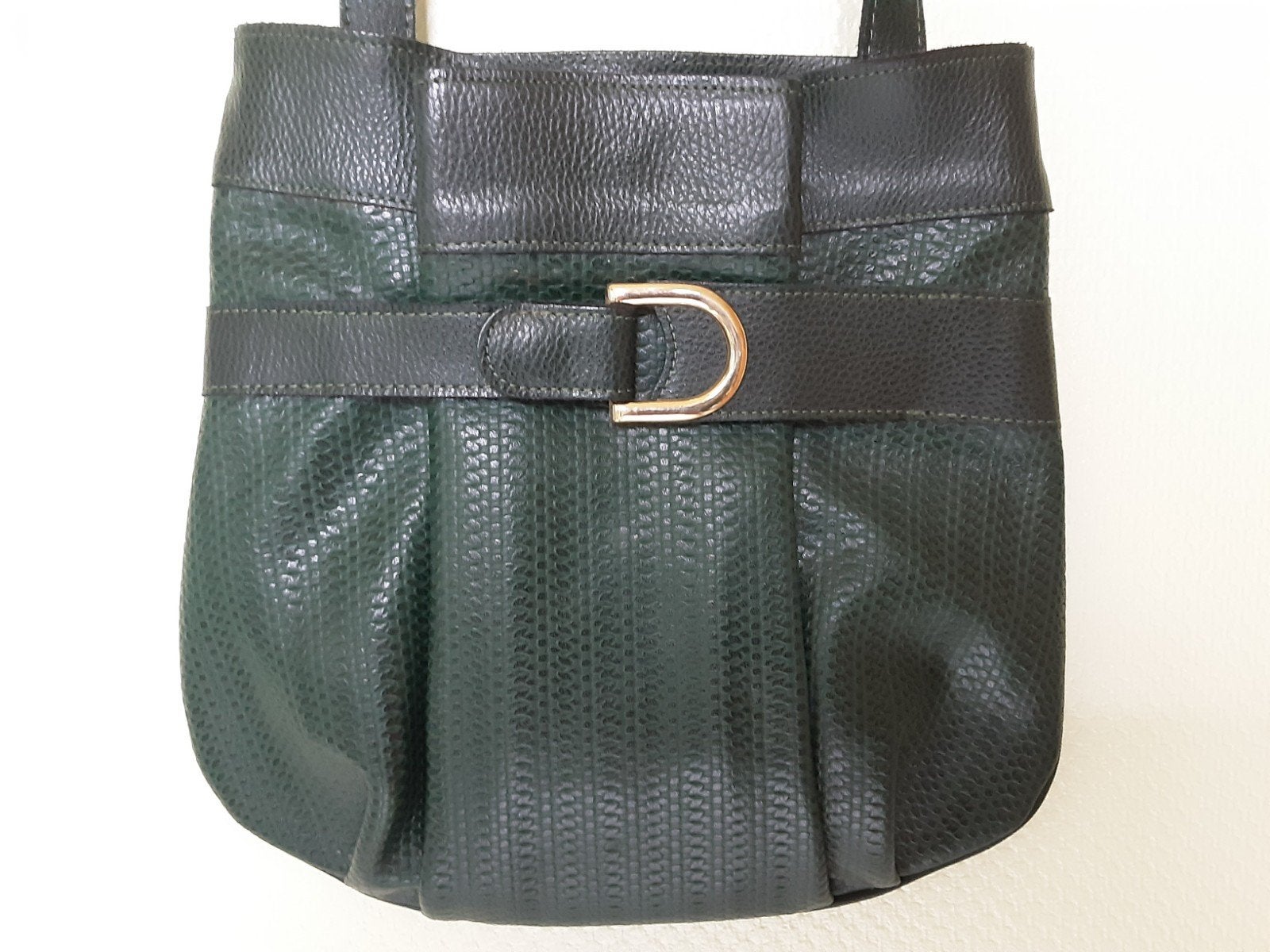 Sac DELVAUX  en cuir vert.faire offre., Autres marques, Cuir, Enlèvement ou Envoi, Comme neuf