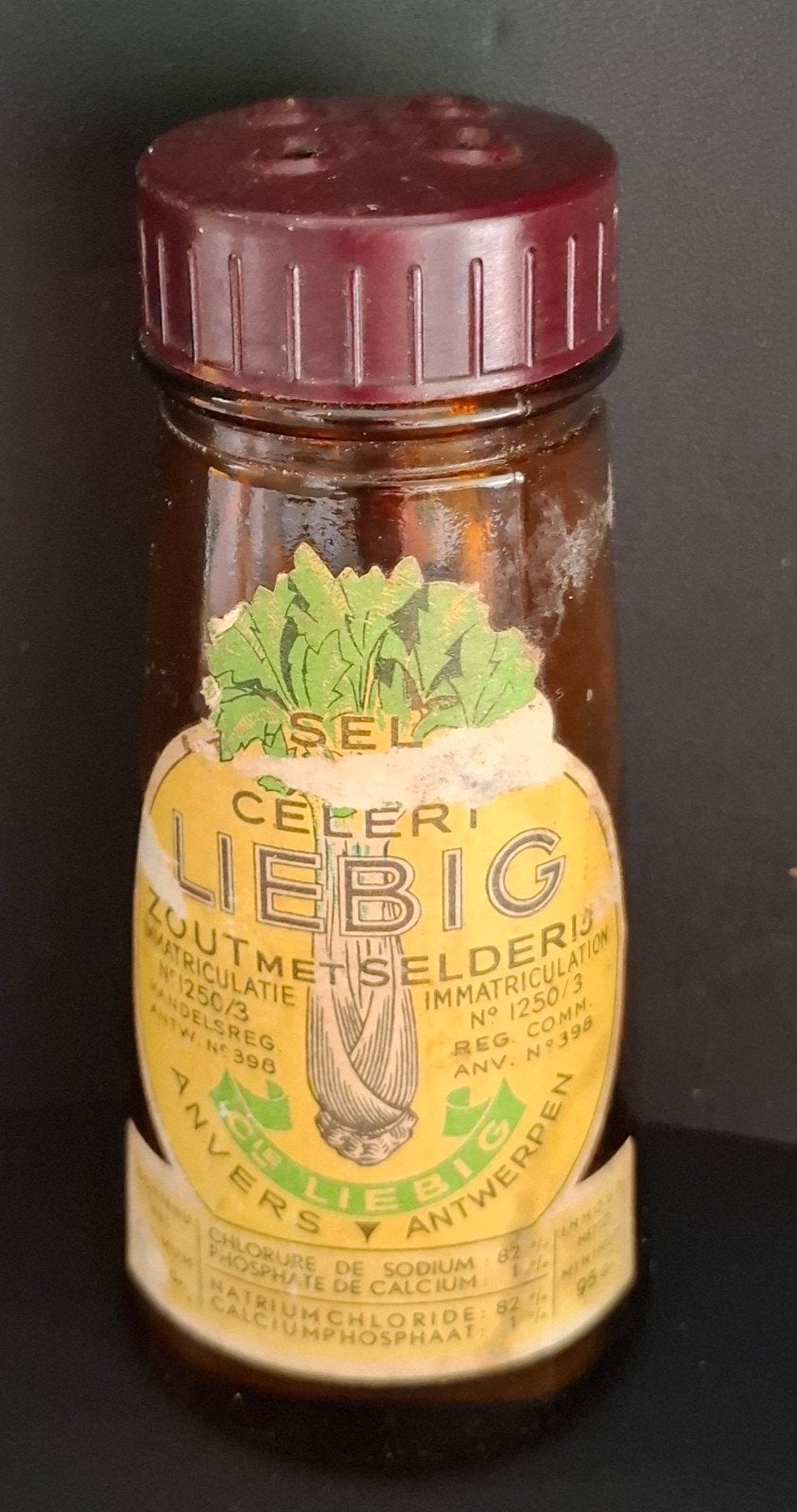 ancien bocal en verre Liebig années 1940/50, Collections, Enlèvement ou Envoi