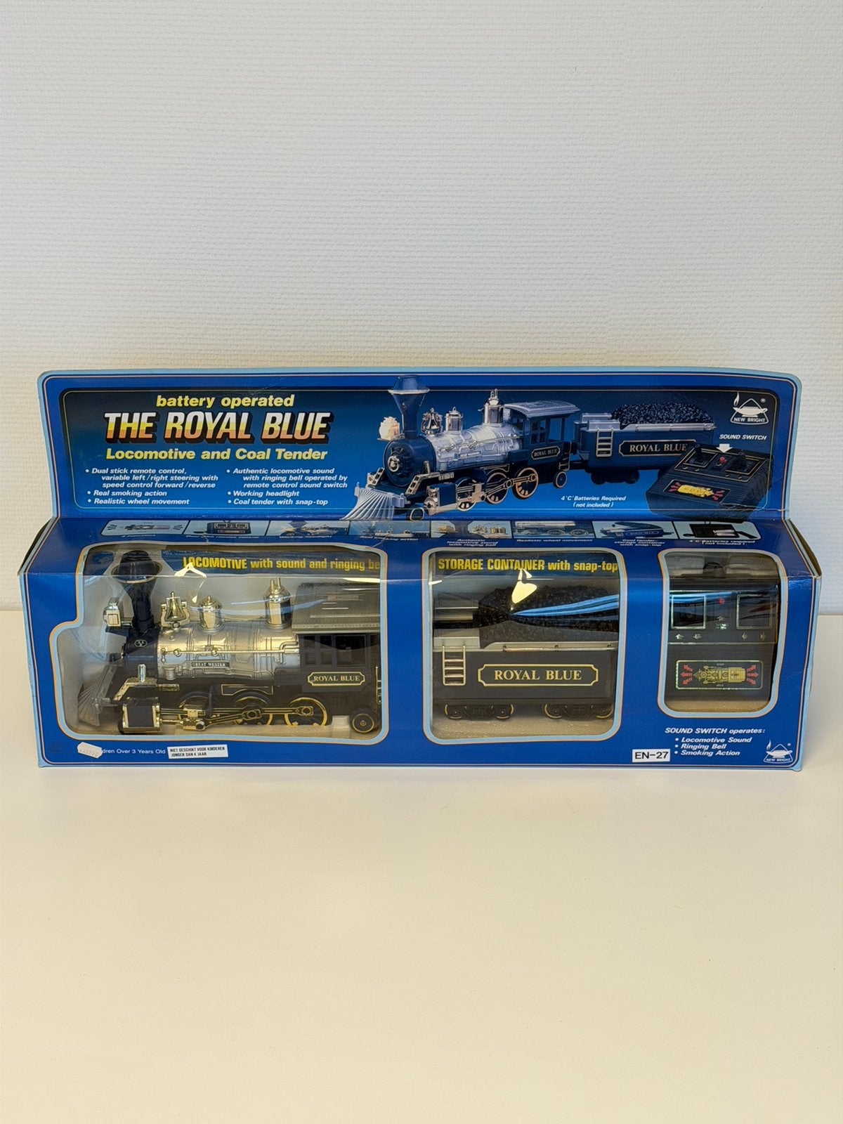 Nouveau train vintage 2170 bleu royal brillant neuf sa boîte, Hobby & Loisirs créatifs, Enlèvement ou Envoi, Neuf, Locomotive