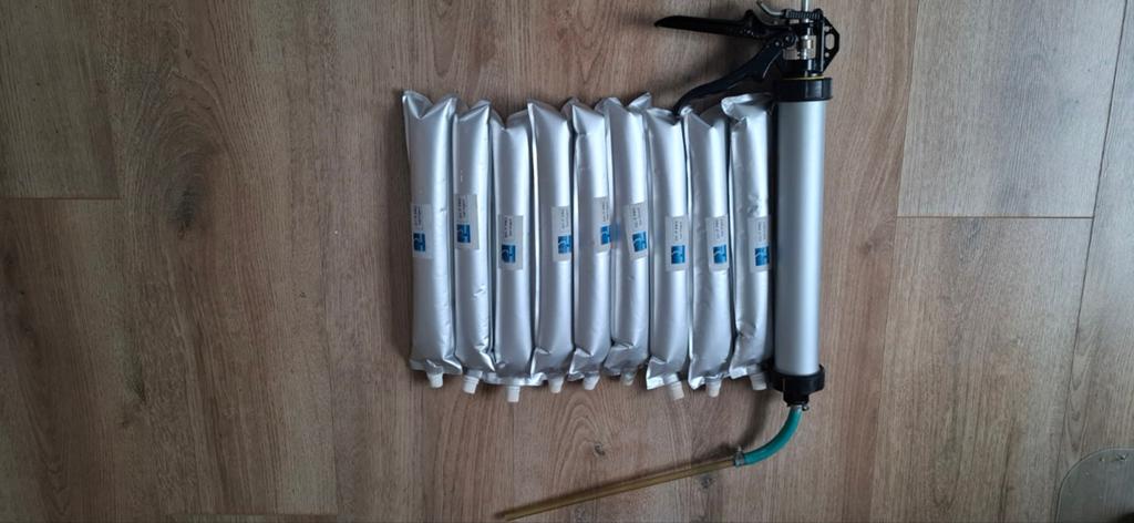 9x Injectiegel tegen opstijgend vocht + injectiepistool, Ophalen