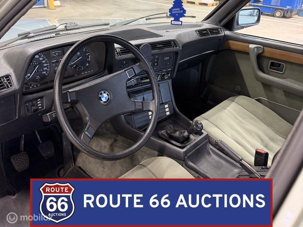 BMW 728i | 1983 | Route 66 Auctions, Auto's, Zwart, Bedrijf, Handgeschakeld, Overige carrosserie
