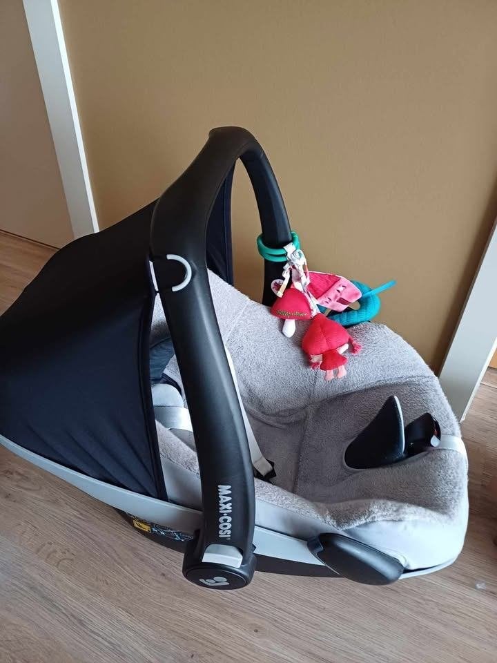 Maxi cosi Pebble pro + Familyfix 3 + accessoires, Ophalen, Autogordel of Isofix, Gebruikt, Zijbescherming