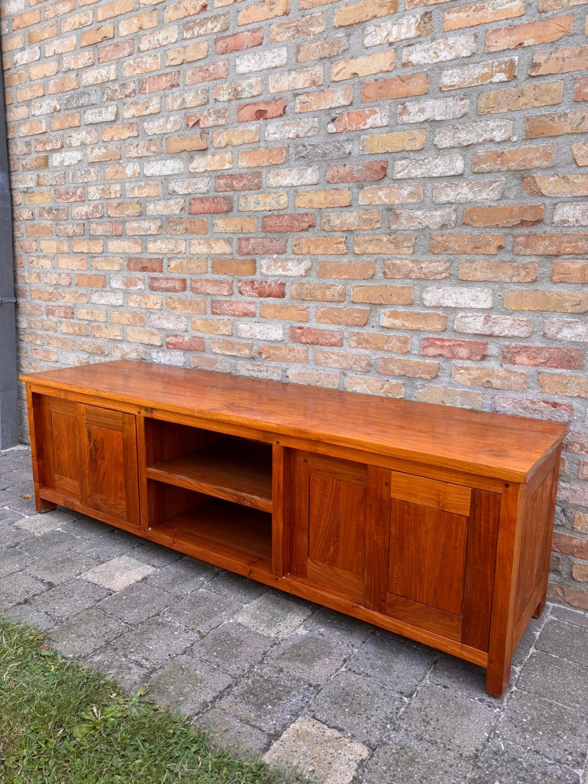 Meuble TV en teck, Maison & Meubles, Armoires | Mobilier de télévision, Enlèvement, Comme neuf