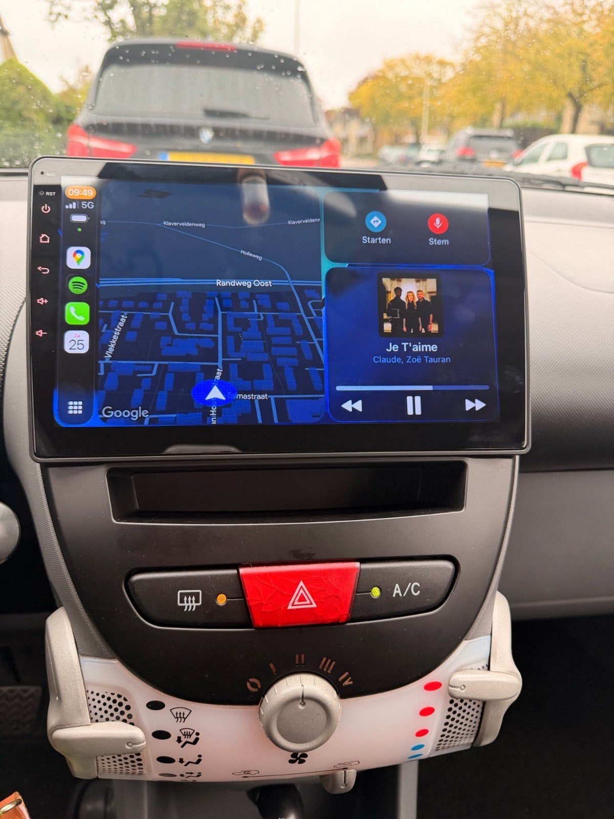 NIEUW 10inch radio compleet met carplay c1 Aygo Peugeot107, Enlèvement ou Envoi, Neuf