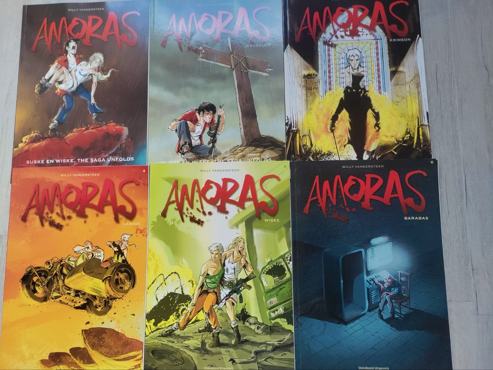 Amoras, Boeken, Stripverhalen, Complete serie of reeks, Ophalen, Gelezen