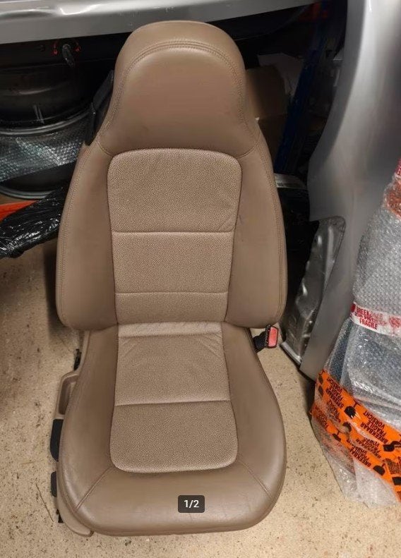 Fauteuils Z3 en cuir beige, Enlèvement, Utilisé