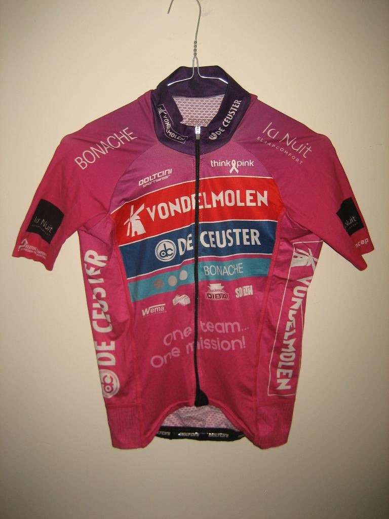 Vondelmolen De Ceuster wielershirt Julie Brouwers maat XS, Fietsen en Brommers, XS, Ophalen of Verzenden, Zo goed als nieuw, Doltcini