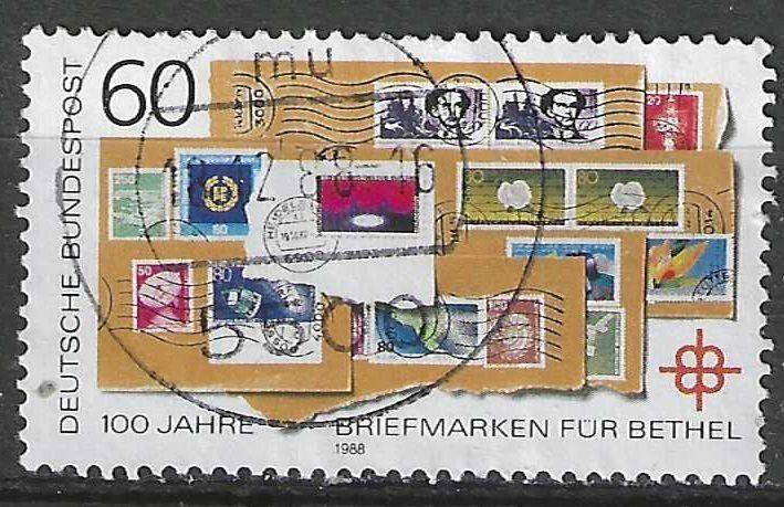 Duitsland Bundespost 1988 - Yvert 1227 - Bethel (ST), Postzegels en Munten, Verzenden, Gestempeld