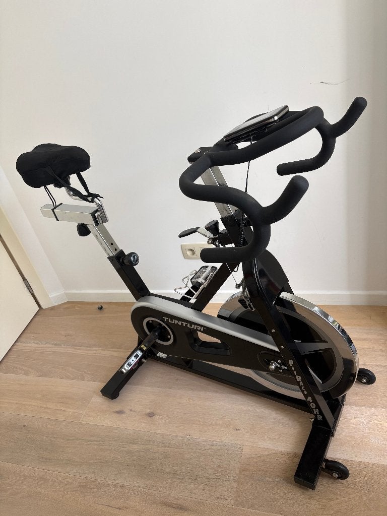 Tunturi FitRace 40 HR spinningfiets — goede staat, Sport en Fitness, Ophalen, Gebruikt, Spinningfiets, Metaal