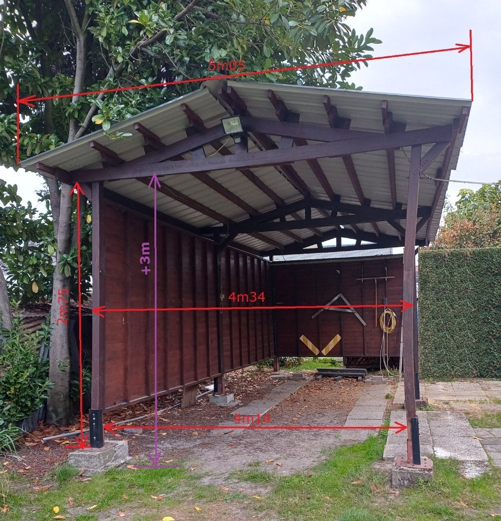 Carport Camper, Tuin en Terras, Ophalen, Gebruikt, Carport