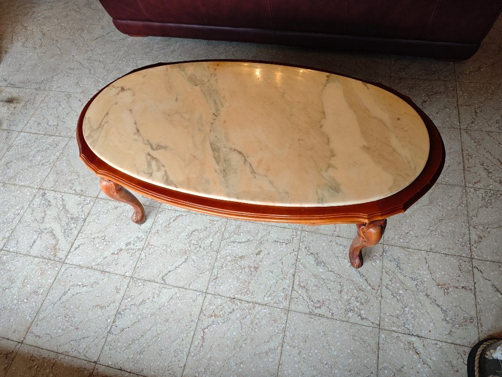 salontafel marmer, 100 à 150 cm, Klassiek, Enlèvement, Utilisé