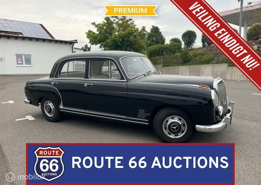 Mercedes-Benz 220 Ponton | 1956 | Route 66 Auctions, Achat, Entreprise, Boîte manuelle, Autre carrosserie