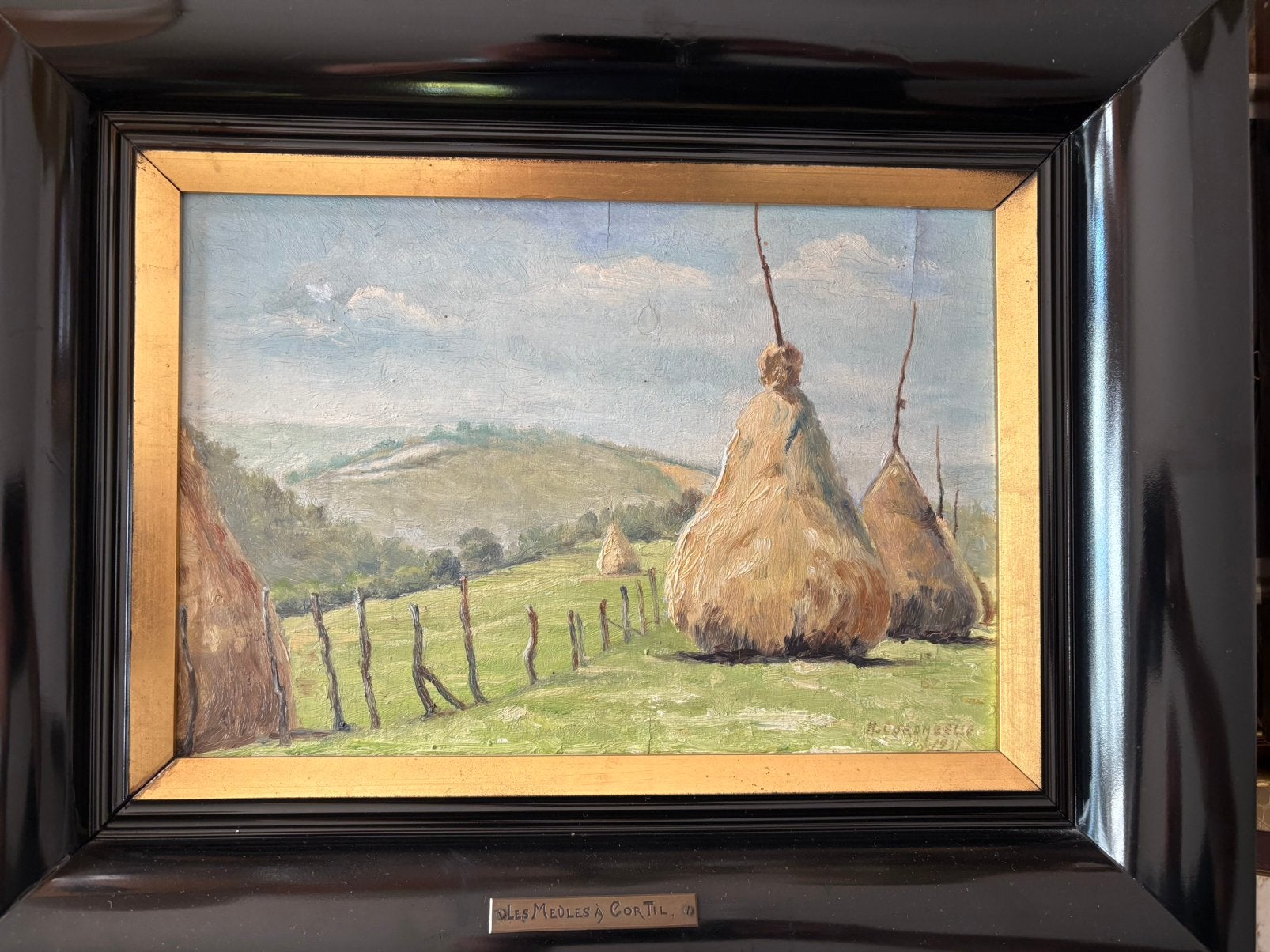 Peinture - les meules á Cortil, Antiquités & Art, Enlèvement