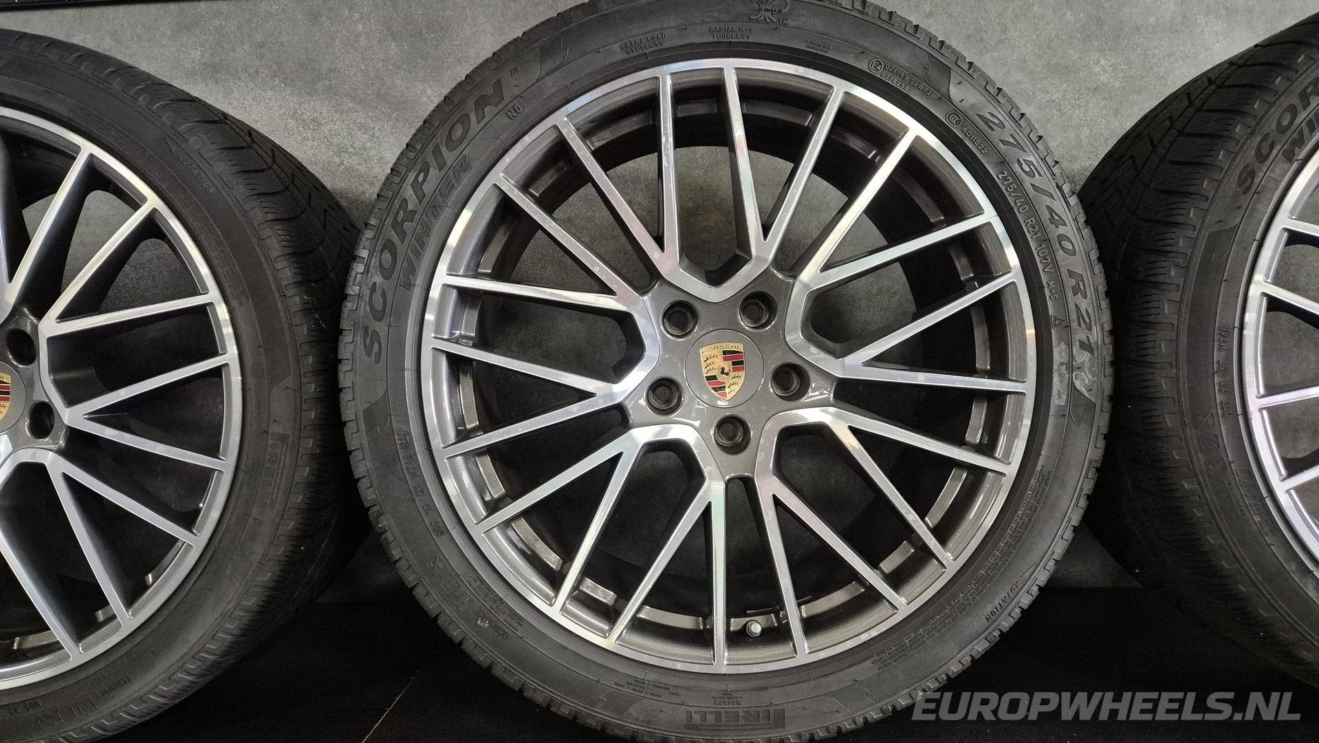 21 inch Porsche velgen Cayenne 9Y06 9Y0 Spyder winterbanden, Gebruikt, -, 275 mm, -