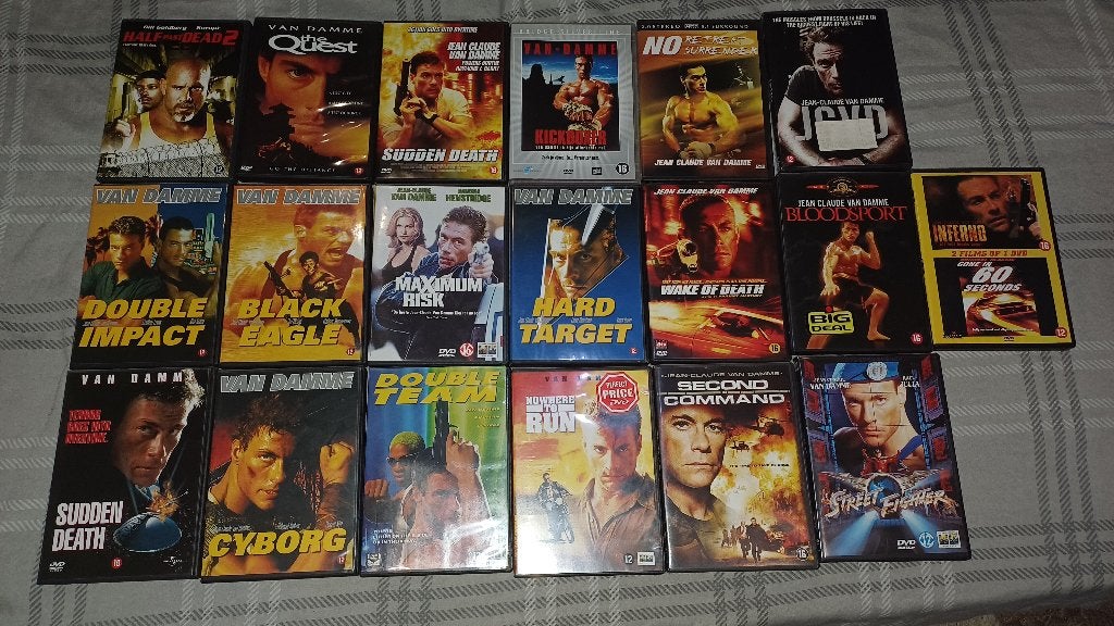 Actie 19 dvd van damme, Enlèvement ou Envoi, Comme neuf, Action