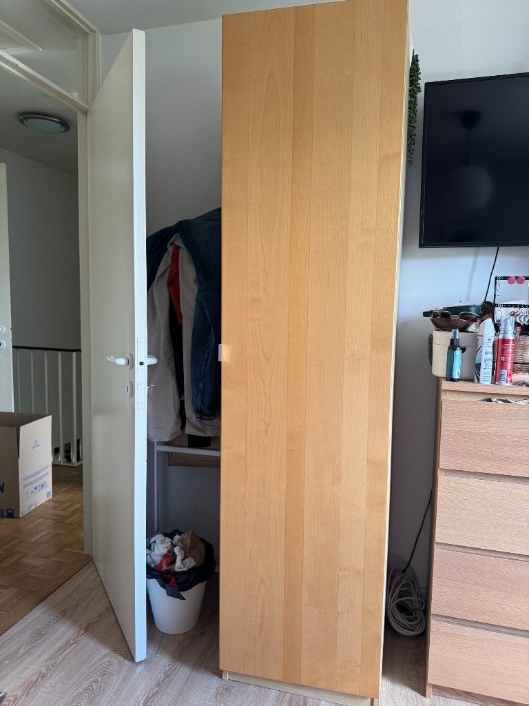 armoire effet bois clair, Huis en Inrichting, Kasten | Kleerkasten, Gebruikt, 150 tot 200 cm, 150 tot 200 cm, 50 tot 75 cm, Met lade(s)
