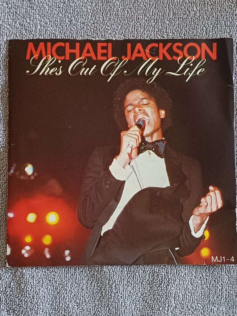 Michael Jackson – She's Out Of My Life 1979  MINT, Cd's en Dvd's, 7 inch, Ophalen of Verzenden, Zo goed als nieuw, Beschermende buitenhoes