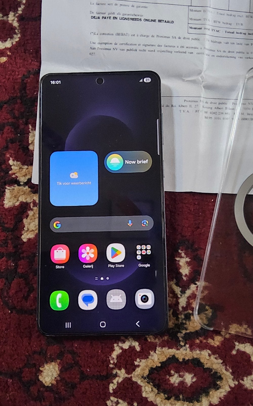 Samsung galaxy S25 Edge, bijna nieuw, 256gb, met accessoires, Ophalen of Verzenden
